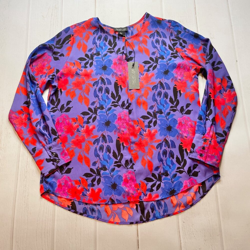 NWT - Rachel Zoe - Women’s Floral Blouse - Size Large